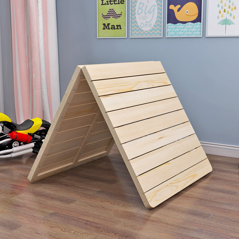 Customized solid wood single hard bed board sofa board pad 1 2m1 51 8m children's folding bed board row skeleton