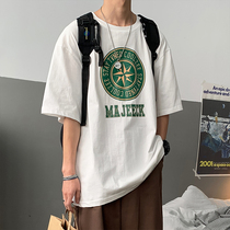 Short-sleeved T-shirt Mens Tide Brand Trend Cotton 2020 New Half-Sleeve Clothes Mens Style Joker Super Fire cec Mens