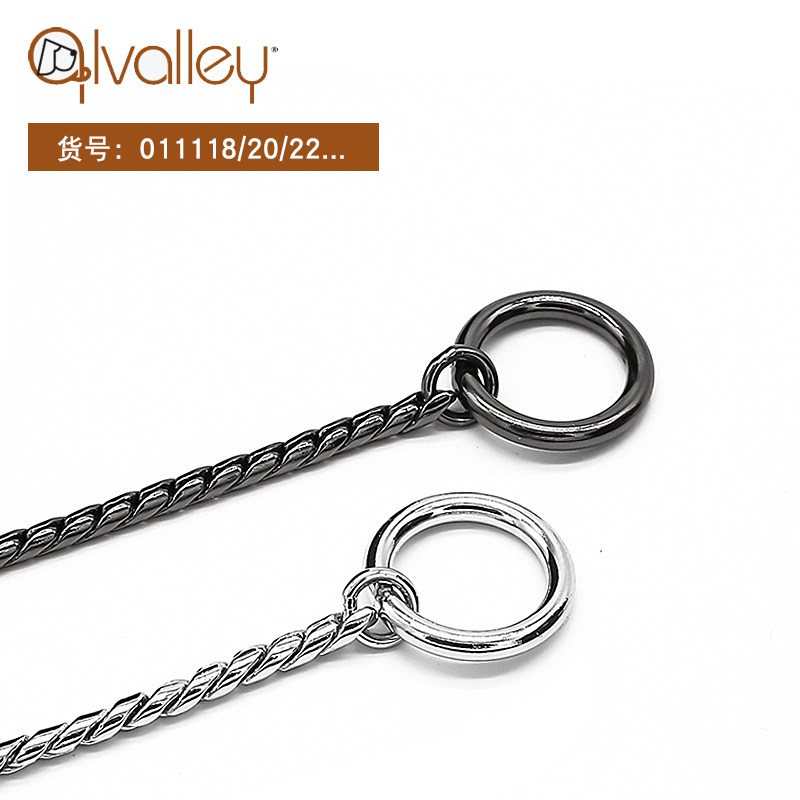 US imports ALVALLEY metal serpent chain dog rope dog chain P chain neckline traction rope traction