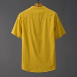 Японская свежая хлопковая рубашка для отдыха, кардиган, круглый воротник