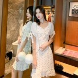 Летняя юбка, платье, приталенный корсет, коллекция 2022, яркий броский стиль, в цветочек