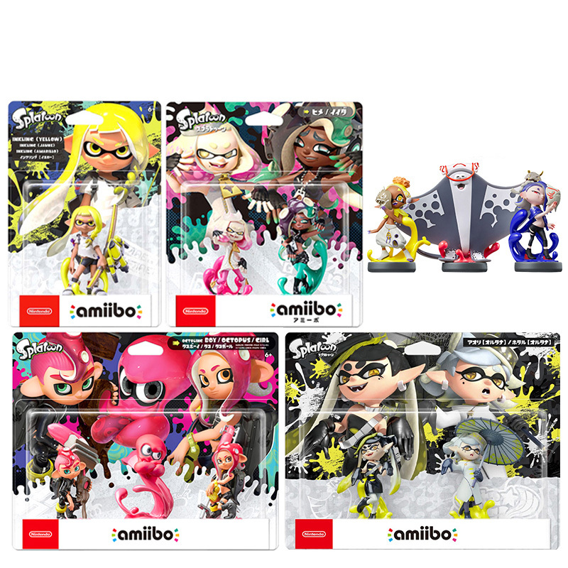 Nintendo Amiibo Splatoon 3 Figure Splatoon Octopus Tide Color Squid Girl Splatoon Merchandise