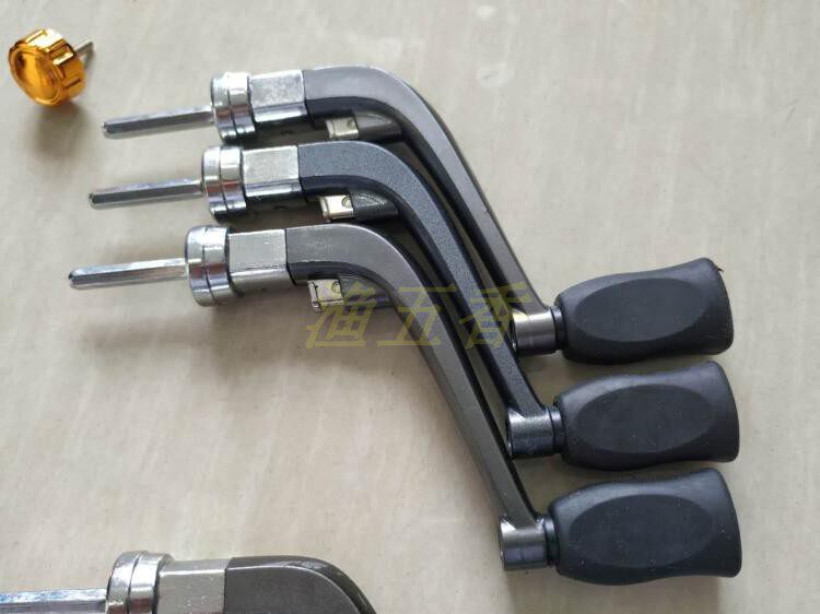 Freshwater spinning wheel accessories wrappers can fold and rock spherical handle left and right hand swap