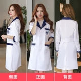 Комбинезон, белый халат, униформа медсестры для работы, для салонов красоты, в корейском стиле