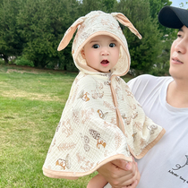 Baby cape mens and womens outdoor clothing baby outdoor small cape air-conditioning shirt sun protection pure cotton summer thin section