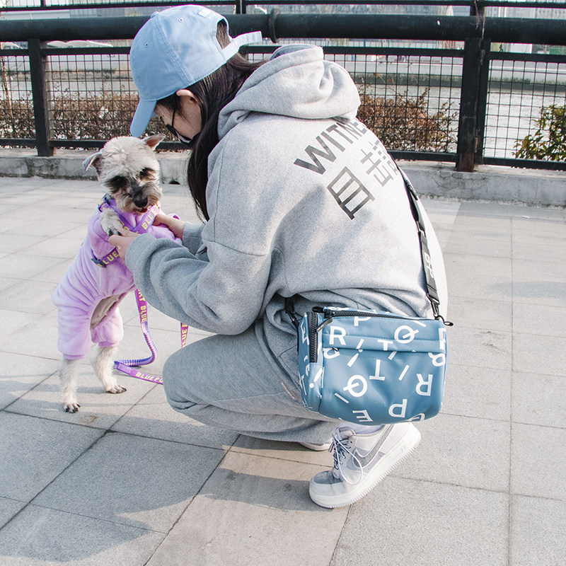 blueport pet travel backpack walking dog bag fashion small square bag mini multi-functional shopping light messenger bag