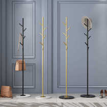Clothing display rack marble floor-standing metal clothes rack bag rack home bedroom floor-standing coat rack