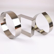 Baking mold 4 inch 6 inch 8 inch 10 inch steel ring stainless steel round heart square mousse ring cake mold