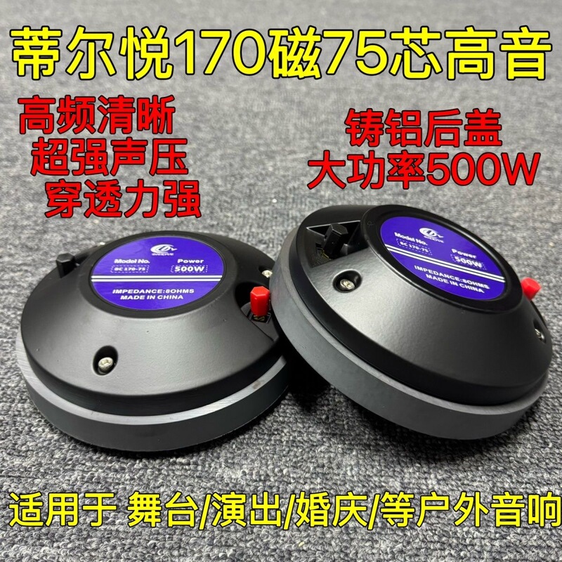 170 Magnetic 75 Core Titanium Film Tweeter High Power 15inch Professional Audio Aluminum Back Cover Horn Tweeter Driver Head 170 Magnetic 75 Core Titanium Film Tweeter High Power 15inch Professional Audio Aluminum Back Cover Horn Tweeter Driver Head