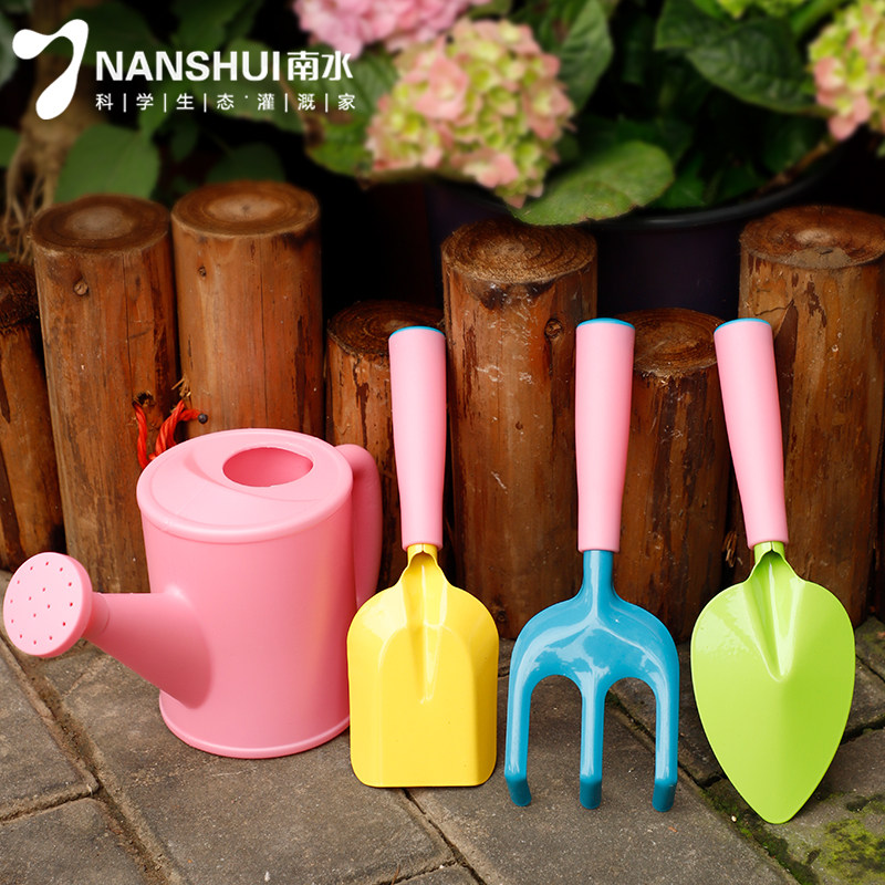 Children's gardening tools small shovel toys home succulent potted plants kindergarten planting flowers digging sand to catch the sea artifact