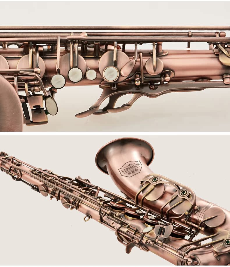 Nhạc cụ Gossman retro cổ đồng thả B giai điệu tenor saxophone kiểm tra hiệu suất đặc biệt gửi hướng dẫn - Nhạc cụ phương Tây trống yamaha