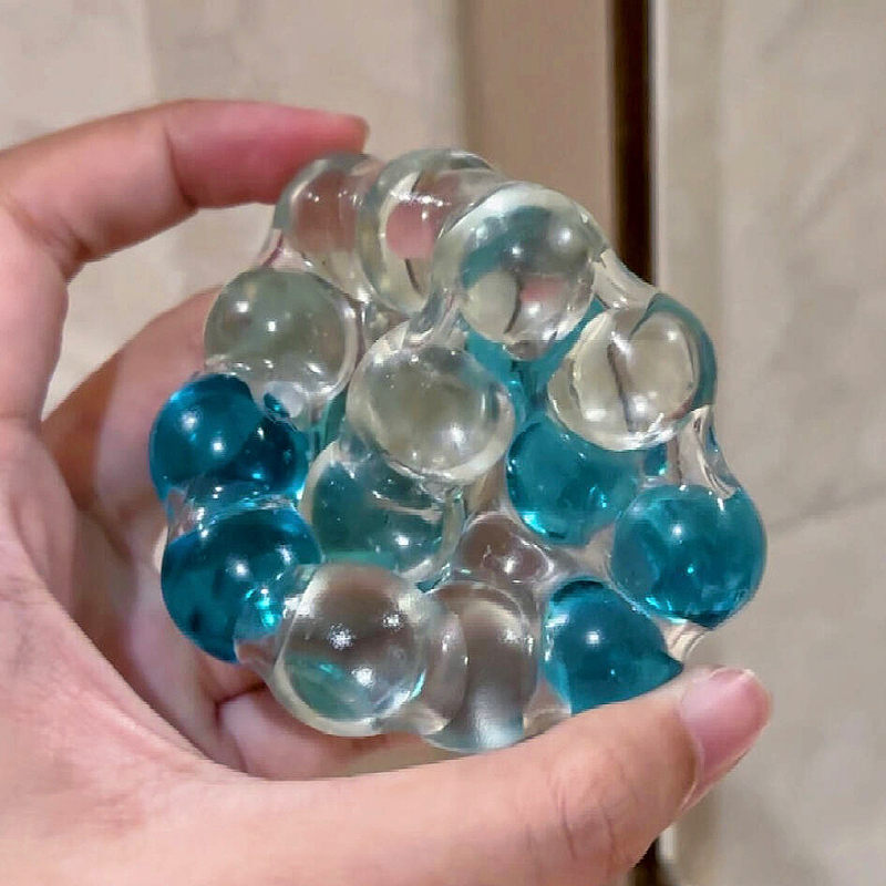 Gemstone Bead Handmade Ball, Fidget Ball Filler Series, Squeeze Ball, Pure Handmade DIY Base Glue, Stress Relief, Children's Gift Gemstone Bead Handmade Ball, Fidget Ball Filler Series, Squeeze Ball, Pure Handmade DIY Base Glue, Stress Relief, Children's Gift