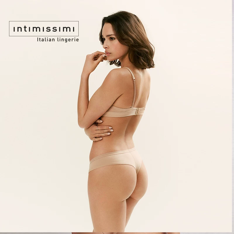 Intimissimi Yishuman однотонный хлопковый удобный тонкий чашечный безпроводный бюстгальтер для девочек RIS65T