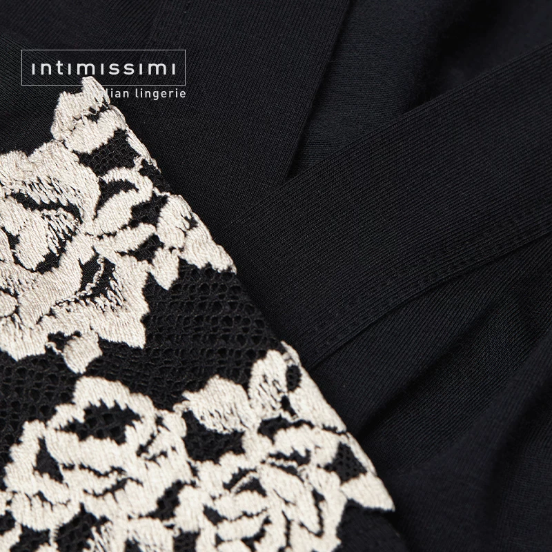Intimissimi женский модный, элегантный и удобный кружевной длинный ночной халат PV1294M