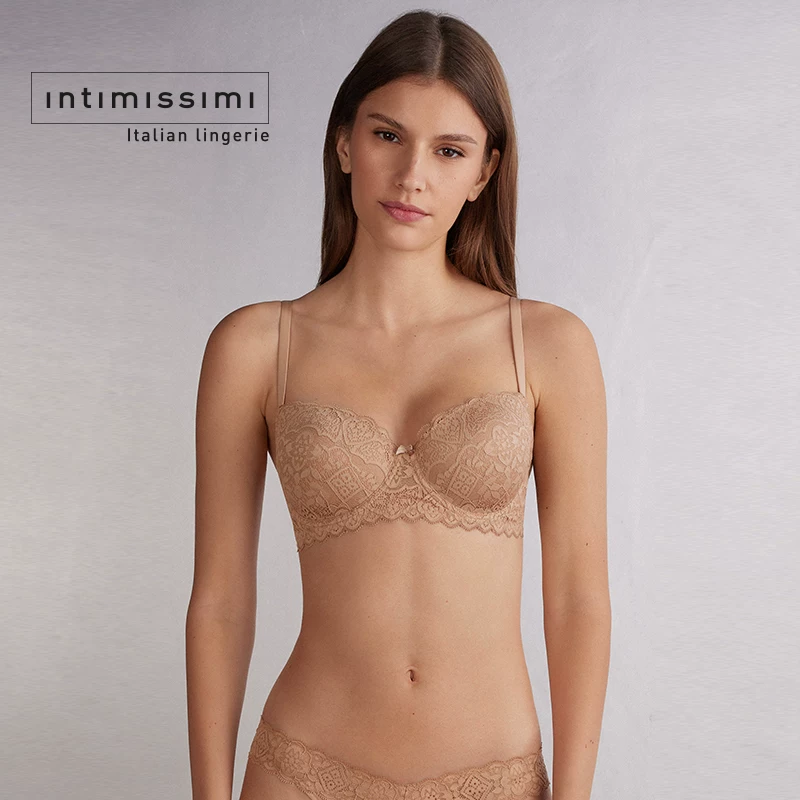 Intimissimi women's underwear Sofia sexy push-up thin cup lace cute RID97R