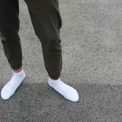 10 pairs of towel bottom invisible socks cotton white invisible socks shallow non-slip cotton sports high and low basketball foreign trade tide