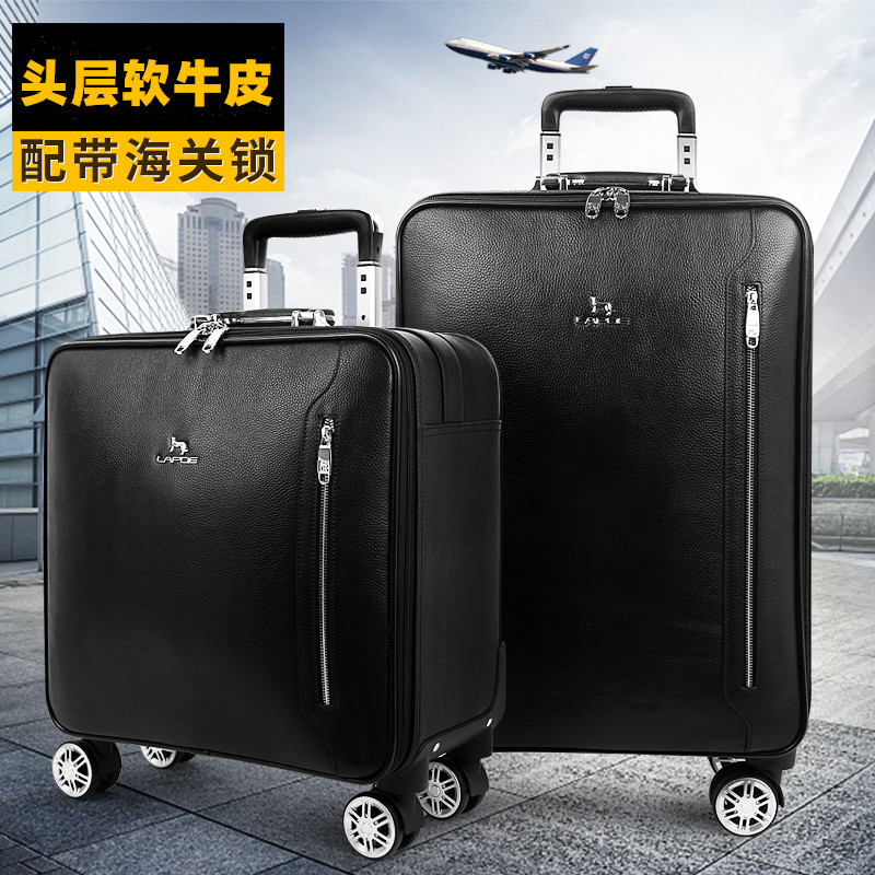 Cheetah Dermis Llever Box 20 Inch Business Den Case Suitcase 16 Inch Suitcase Men And Women Password Box Leather Case