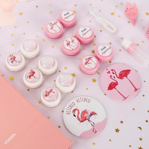 Невидимые милые очки, портативная банка для хранения, двойная коробка