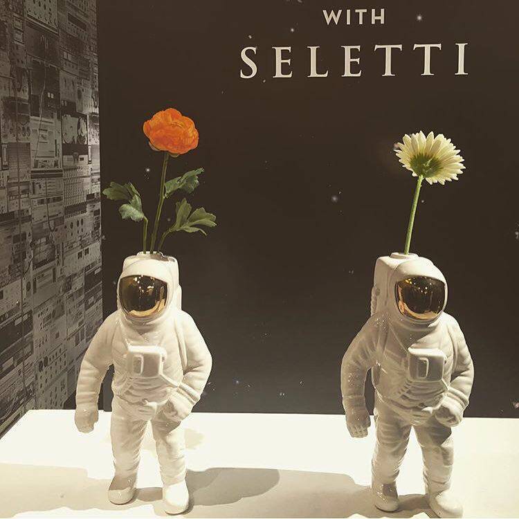 EDITOR01 Italian seletti x diesel astronaut astronaut vase ceramic creative gift