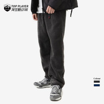 GRAMICCI little savage mountain style casual loose adjustable drawstring fleece trousers with leggings