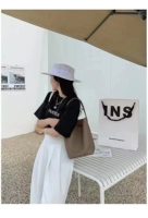 Khaki grey маленький оленя кожа флисовой внутренняя сумка