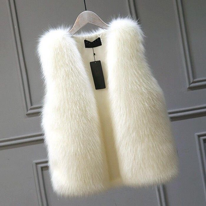 Fur Vest for Women, New Autumn and Winter Style, Versatile and Stylish, Thickened Faux Fox Fur Vest, Sleeveless Jacket, Furry Vest