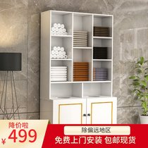 Hair salon wooden towel cabinet Matching locker use to put towels Beauty salon Barber shop Hair salon towel rack