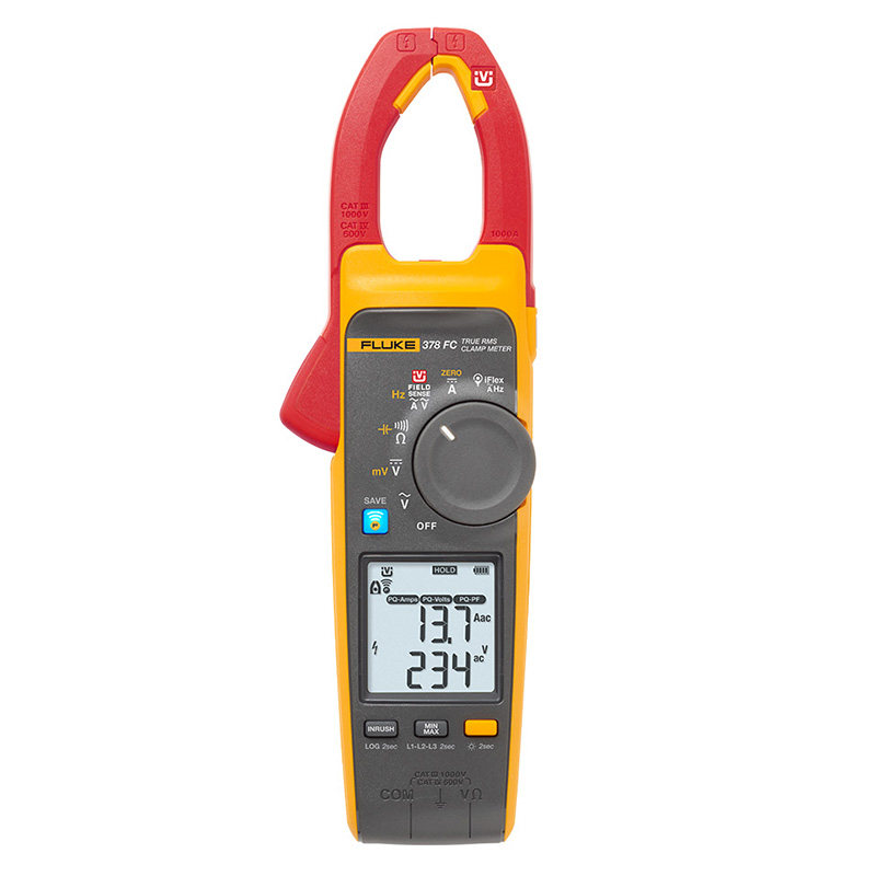 Fluke Fluke377FC 378FC AC/DC Non-Contact Intelligent Voltage Harmonic Energy Efficiency Screening Clamp Table