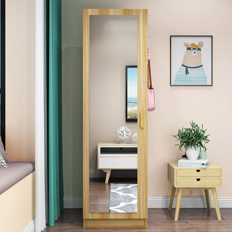 Mirror Full-body Dress Mirror Household Simple Modern Living Room Bedroom Stereo Multi-Functional Storage Cabinet Clothing Mirror