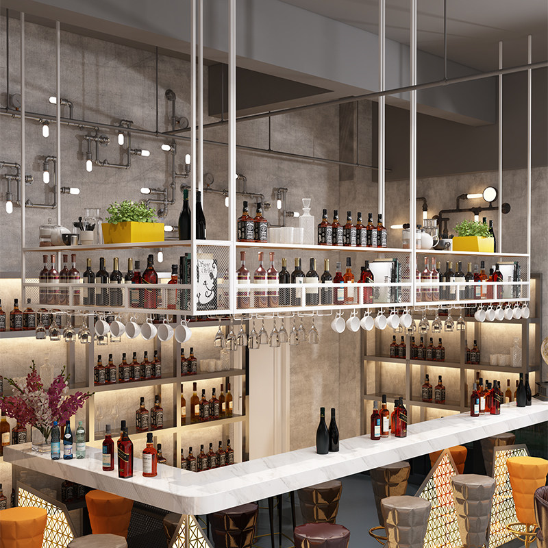 Harbour Bar Hanging a glass of wine hanging wine glass hanging a high-cup wine hanging a tall glass