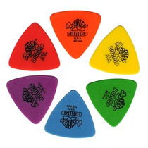 Dunlop Tortex triangular turtle electric wood folk guitar picks in various thicknesses