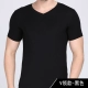 Áo thun nam tay ngắn Modal vải cổ chữ V cổ tròn Lycra cotton Slim đáy áo sơ mi thủy triều nửa tay áo vest nam mùa hè đồ lót trung niên