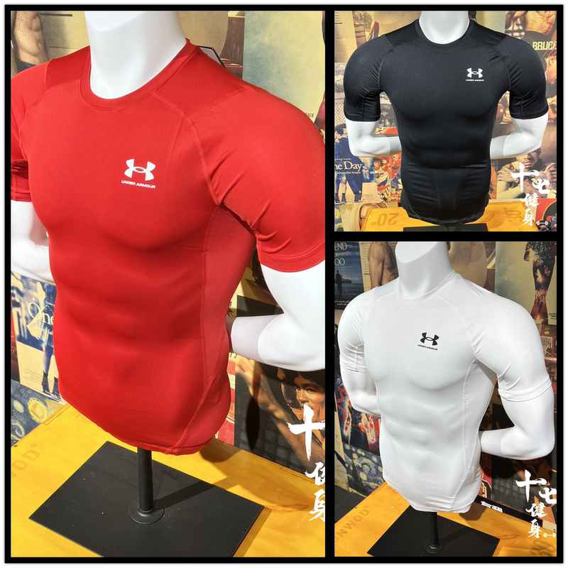 Under Armour Ua Men's Sports Running Fitness Training Tights Short Sleeve T-Shirt Quick-Drying Breathable-1361518