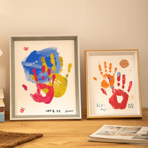 Couple handprint photo frame Valentines Day gift for girlfriend Chinese Valentines Day gift diy handprint painting graduation souvenir classmates