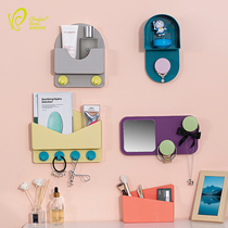 Nordic creative wall decoration without trace pasted living room bedroom decoration frame small pendant sofa Wall combination shelf