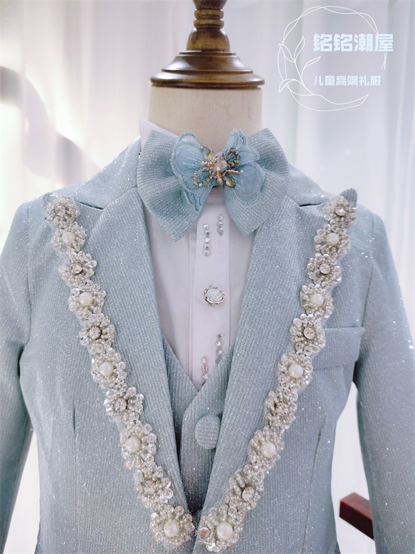 Mingming Chaowu Children's High-End Formal Wear Boys' Suit Set Dreamy Starry Sky Catwalk Costume Host Piano Flower Boy Mingming Chaowu Children's High-End Formal Wear Boys' Suit Set Dreamy Starry Sky Catwalk Costume Host Piano Flower Boy