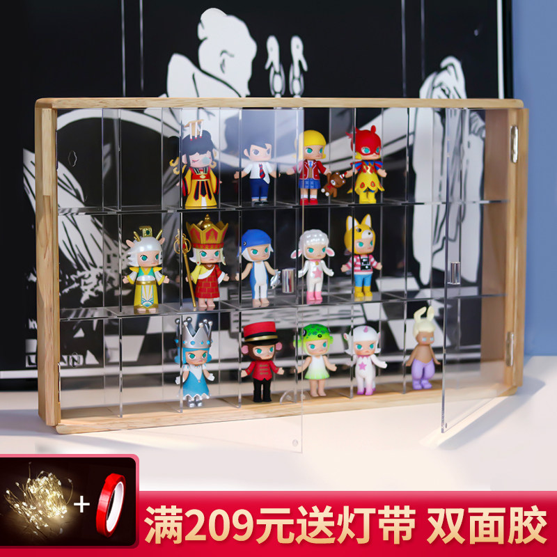 Wood Molly Show Shelf Model Bubble Mater containing layer frame acrylic transparent containing cabinet dust resistant