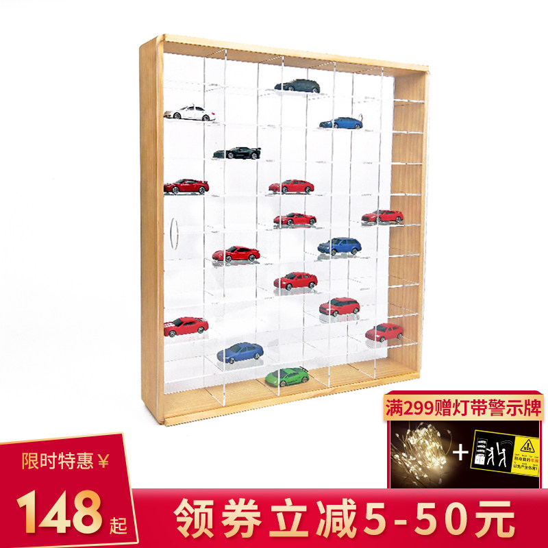 Log wooden cars children's toy car mode display shelves Tomy alloy wind turbine tomy