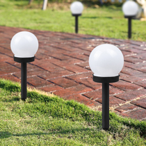 Outdoor waterproof solar round bulb-shaped floor lawn lamp beautiful decorative lighting Garden Garden floor lamp