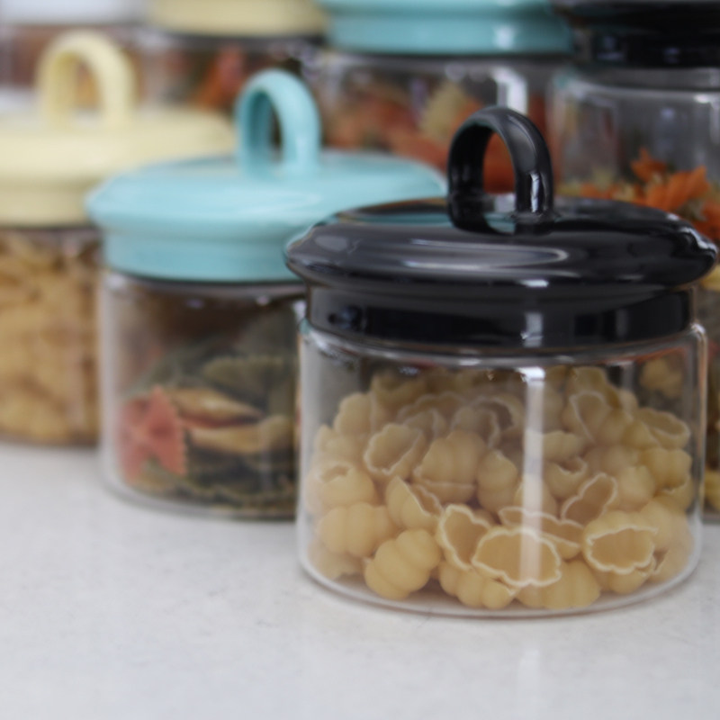 Finland muurla basic solid color series glass storage jar sealed jar dried fruit storage jar glass jar