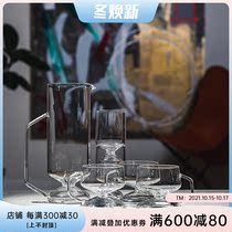 Finland muurla OLO series Nordic heat-resistant glass water cup Water Bottle Coffee Cup dessert cup cold water bottle