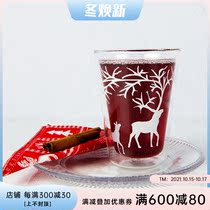 Finland muurla Christmas season enamel mug biscuit cone milk pot double glass candle holder tray