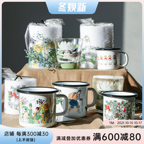 (Spot) Finland muurla Elsa Beslow series enamel enamel enamel mug bowl candle