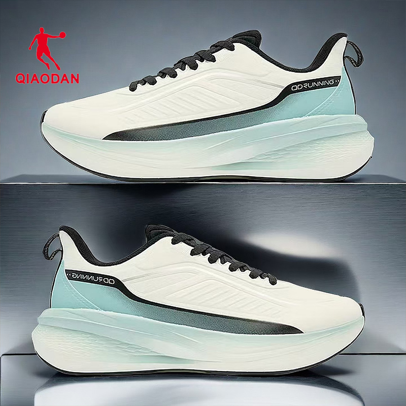 Jordan Men's Shoes 2026 Spring New Leather Waterproof Technology Soft Elastic Running Shoes Men's Shock-Absorbing Lightweight Sports Shoes