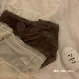 Делюсь коллекцией Fairy: «Мне это так нравится~ Девичье, дышащее, телесного цвета тонкое нижнее белье средней посадки из ледяного шелка для женщин».