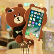 Bear oppor11plus vỏ điện thoại di động r9s mẫu nữ dây buộc r9 hoạt hình vỏ mềm oppor9s cộng với thủy triều 0PP0 silicone mềm r11Plus vỏ nam và nữ thời trang cá tính - Phụ kiện điện thoại di động