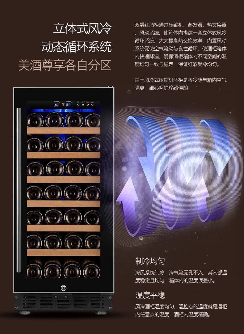 tủ rượu gỗ óc chó SOENCHIY / Shuangjue SJ-90 nhiệt độ không đổi rượu làm mát rượu Máy nén rượu Máy làm lạnh rượu vang Tủ lạnh thanh đá hộ gia đình tủ rượu furniture