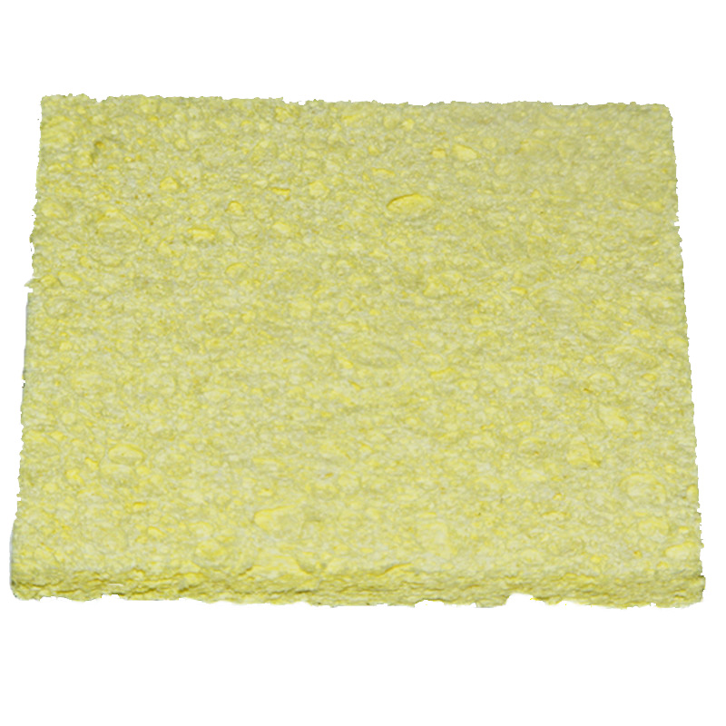 Electric soldering iron yellow cleaning sponge sheet sponge thickened 936 welding bench Iron Head Compression Pad of tin cotton resistant to high temperature-Taobao