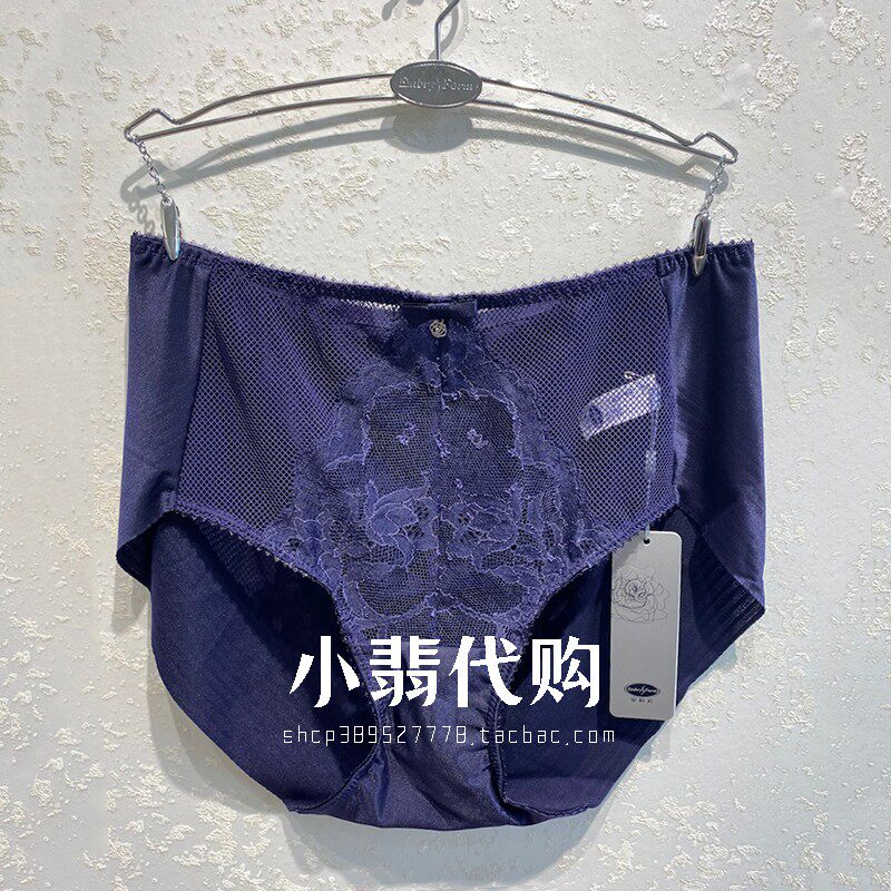 Domestic Embry female cotton bottom crotch panties sexy lace light mesh high waist briefs E13961
