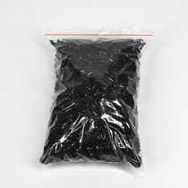 Beauty Hair Tool Bagged Leather Fascia Hot Hair Pan Hair with a black leather fascia hairdresser Shop with rubber band 100g